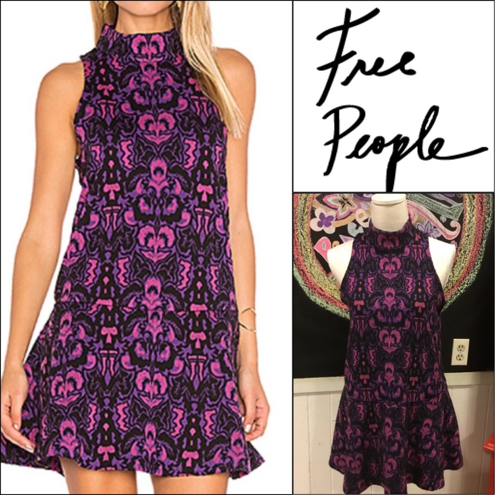 FREE PEOPLE szXS purple DRESS